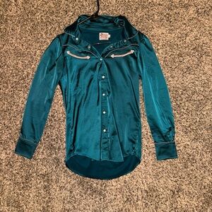 Teal Button Down Shirt